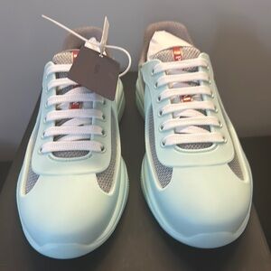 Prada America's Cup Soft rubber and bike fabric sneakers